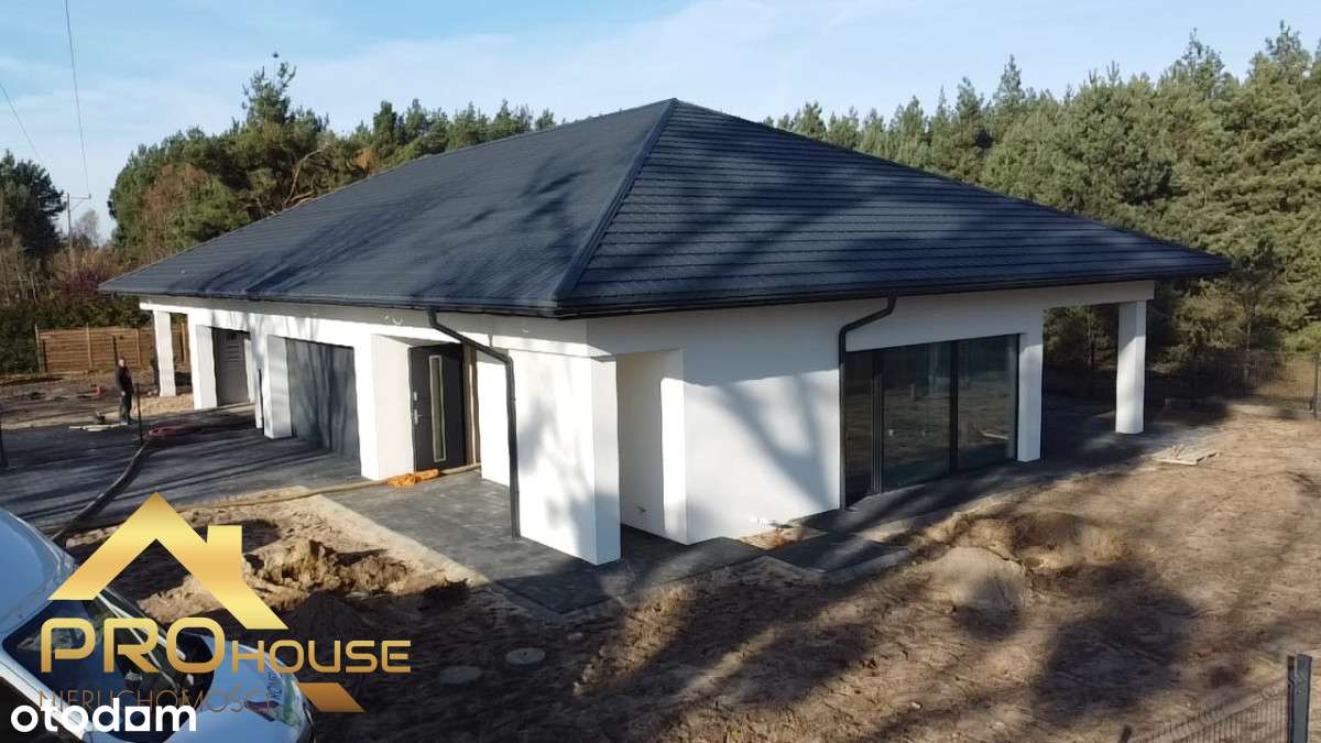 Nowy parterowy dom z garażem, 143 m2, bez 2% pcc-13