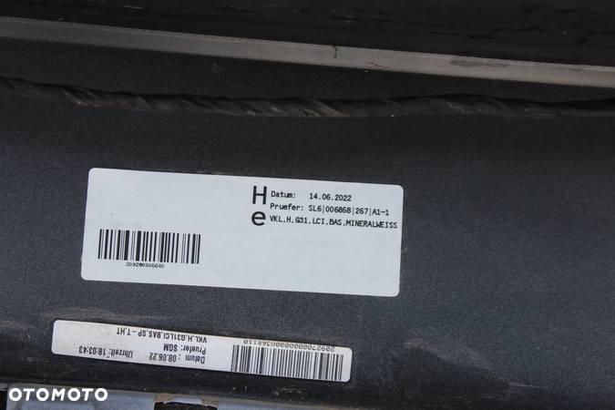 TYLNY ZDERZAK 6 x PDC BMW G31 LCI MINERALWEISS A96 2022 - 19