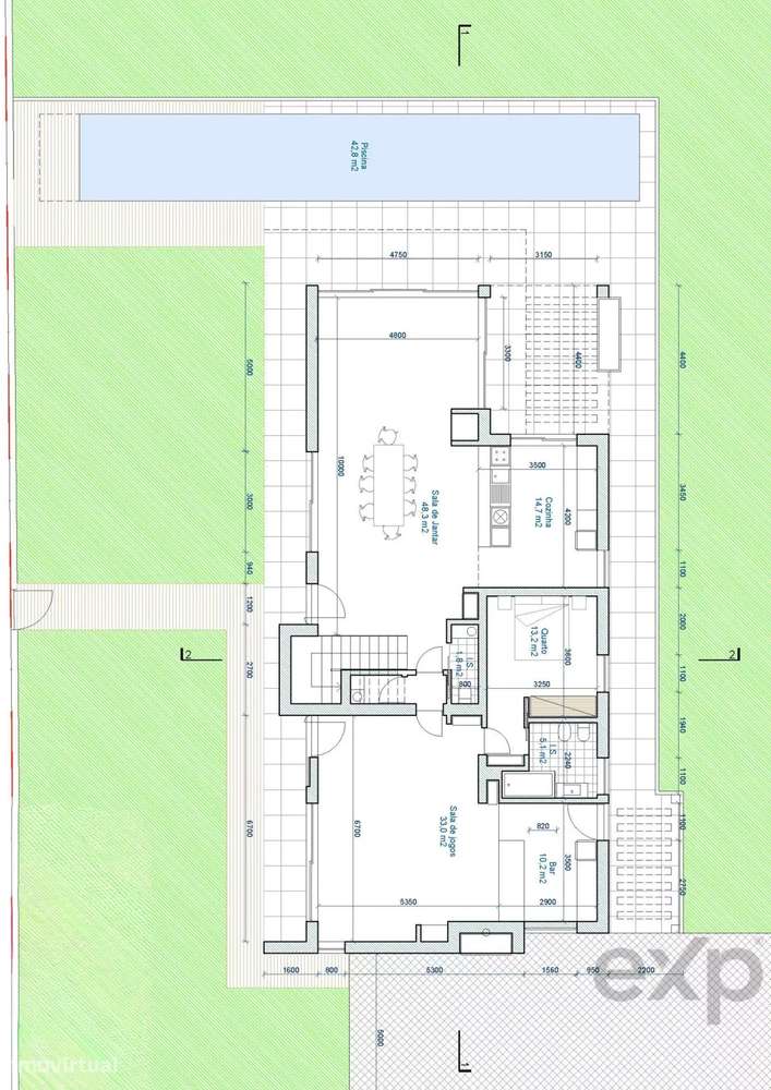 Moradia T4 com Piscina Aquecida de 17,5m e Apartamento Independente em-33