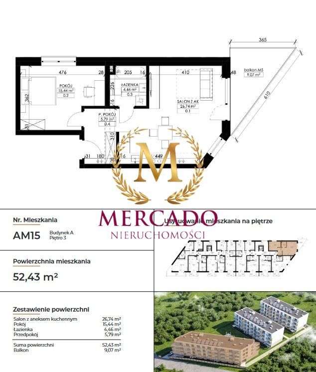 Mieszkanie, 52,43 m², Ciechocinek - Pełny obrazek: 4/8