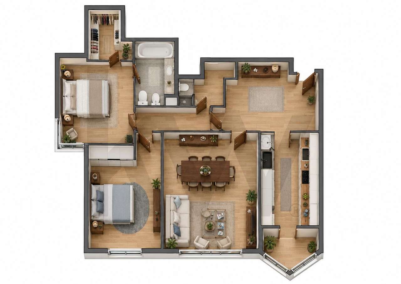 T2 Remodelado com 97 m2 e Garagem | Jardins da Arrábida-32