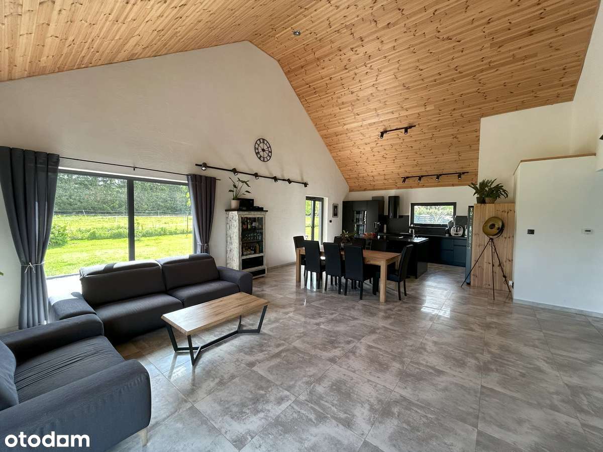 Nowoczesny dom typu stodoła 280m2  z garażem 2-stan. - Karpniki - Pełny obrazek: 5/20