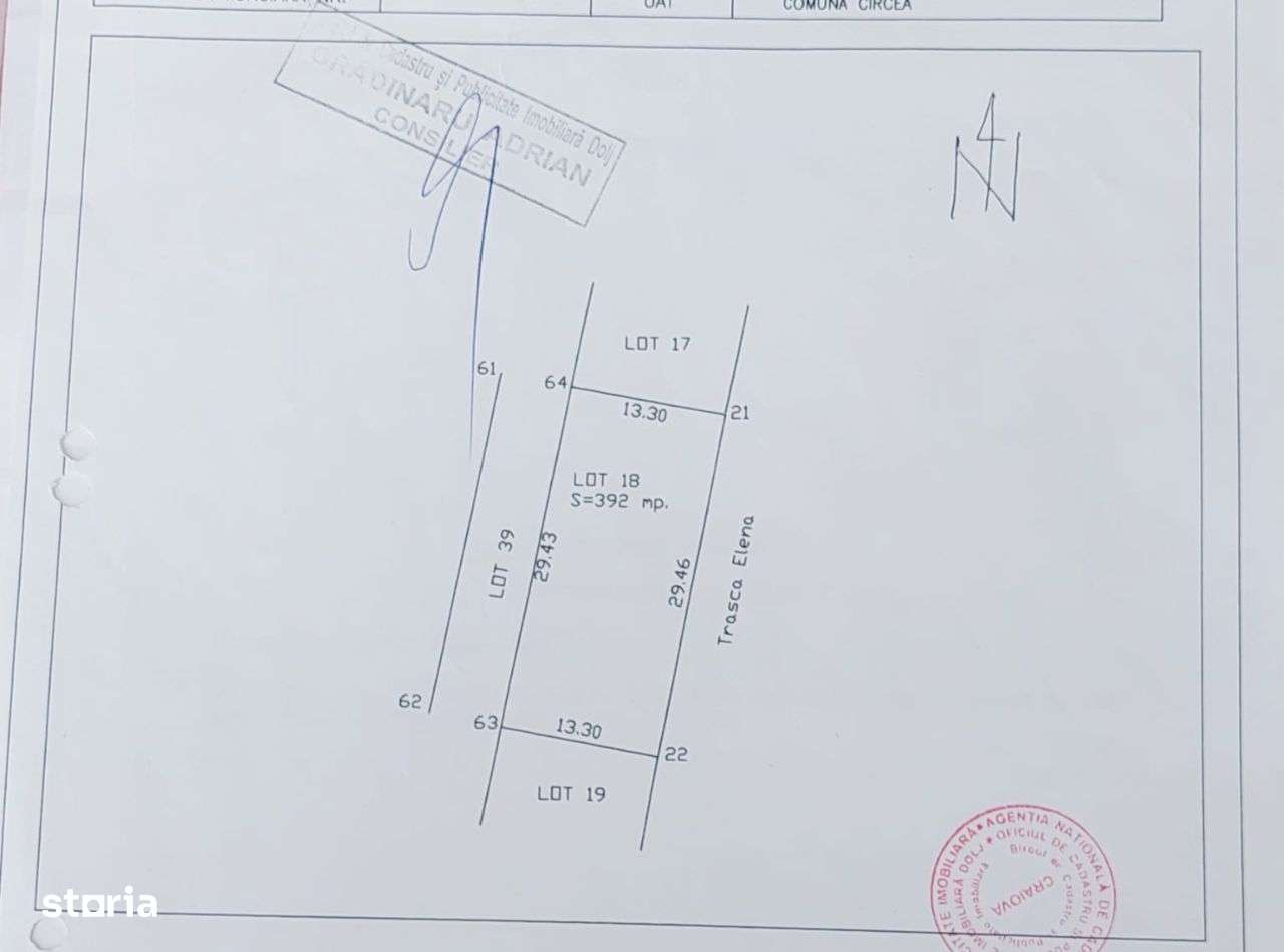 Intravilan Cârcea, 392 mp, pe lângă depozitul de legume-fructe - Imagine principală: 1/5