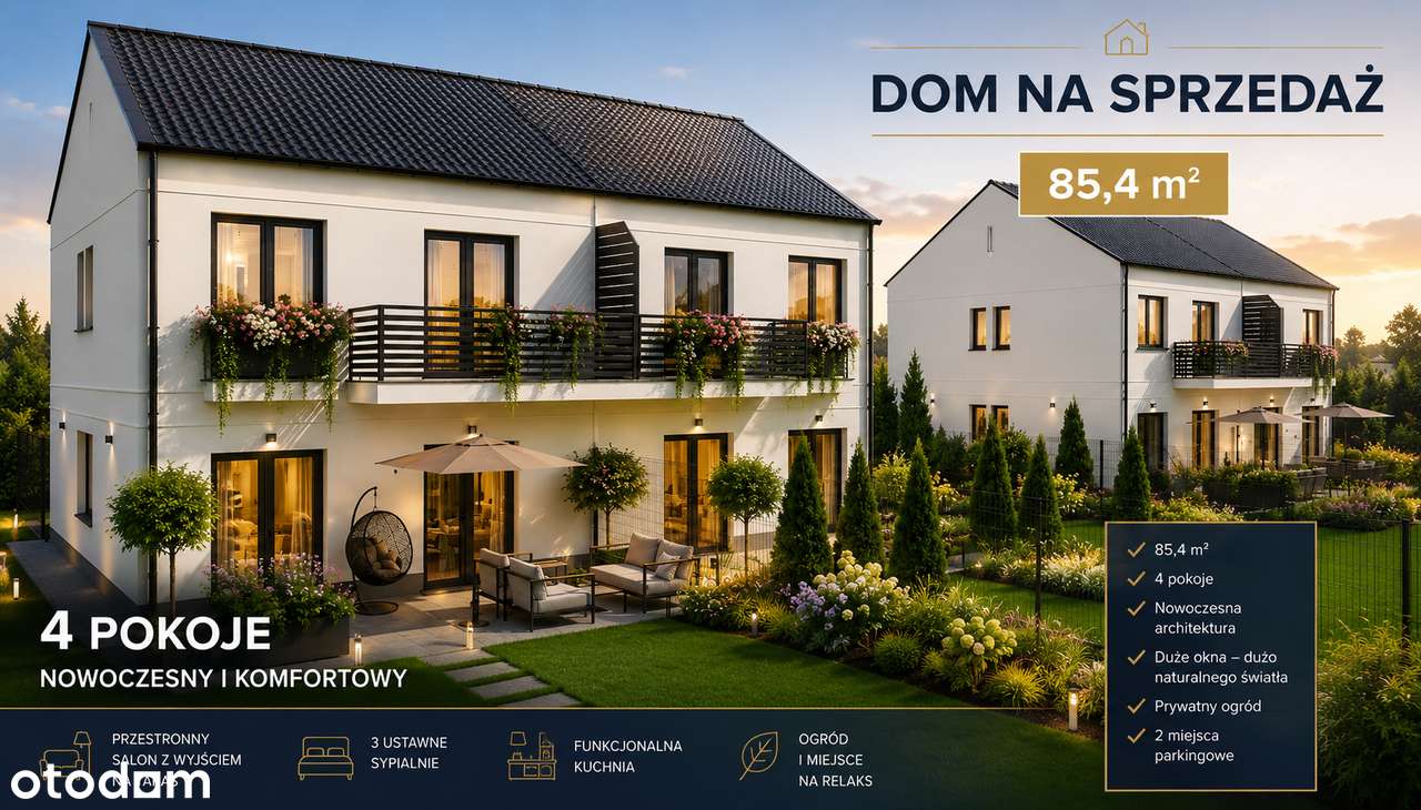 Dom na sprzedaż, 4 pokoje, 85 m², Goszyce