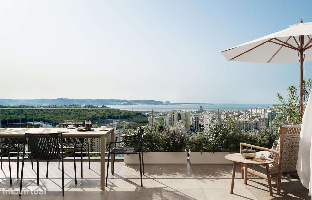 Apartamento T3 com piscina, Miraflores, Oeiras-9