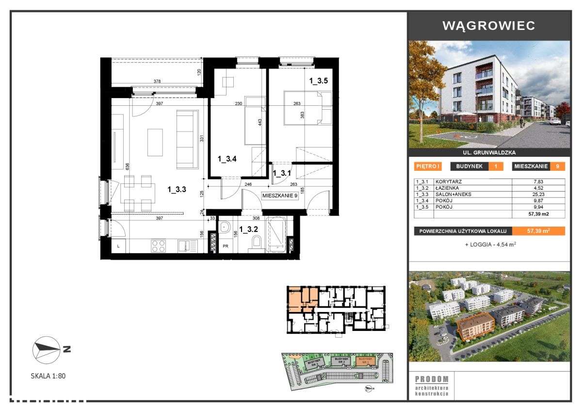 2 wygodne pokoje, balkon, parking - Pełny obrazek: 1/8