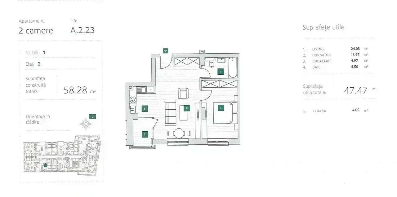 Apartament 2 camere | Metrou | Finisaje Premium | Piata Iancului | - Imagine principală: 5/5