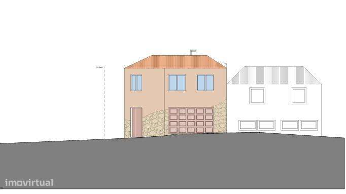 Terreno com Ruina e Projeto em curso para Moradia T2 Geminada , no...-7