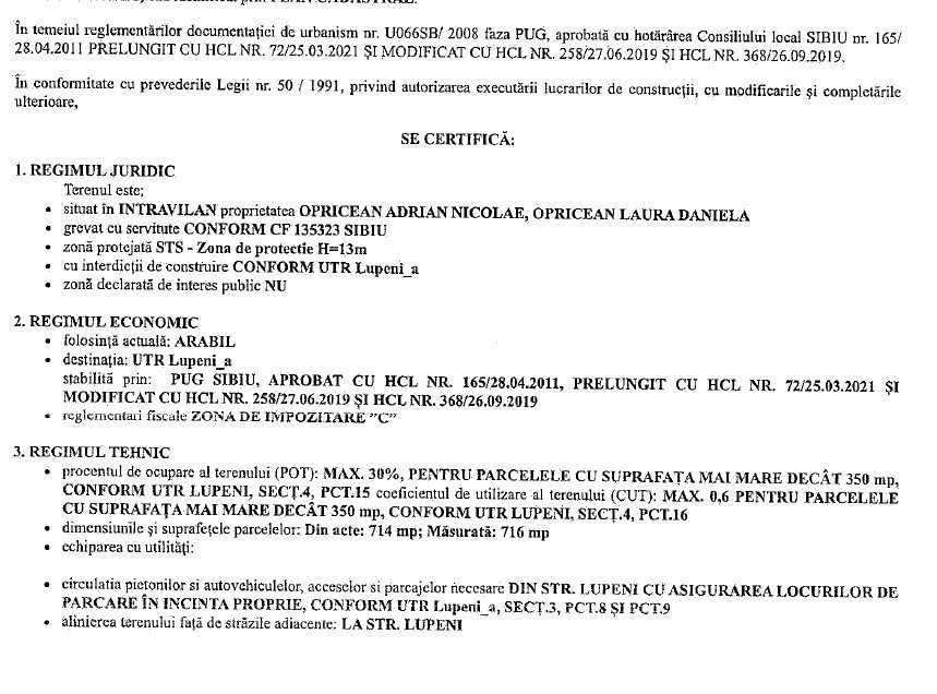 Teren intravilan, 714 mp, pentru constructii, zona Lupeni - Imagine principală: 4/4