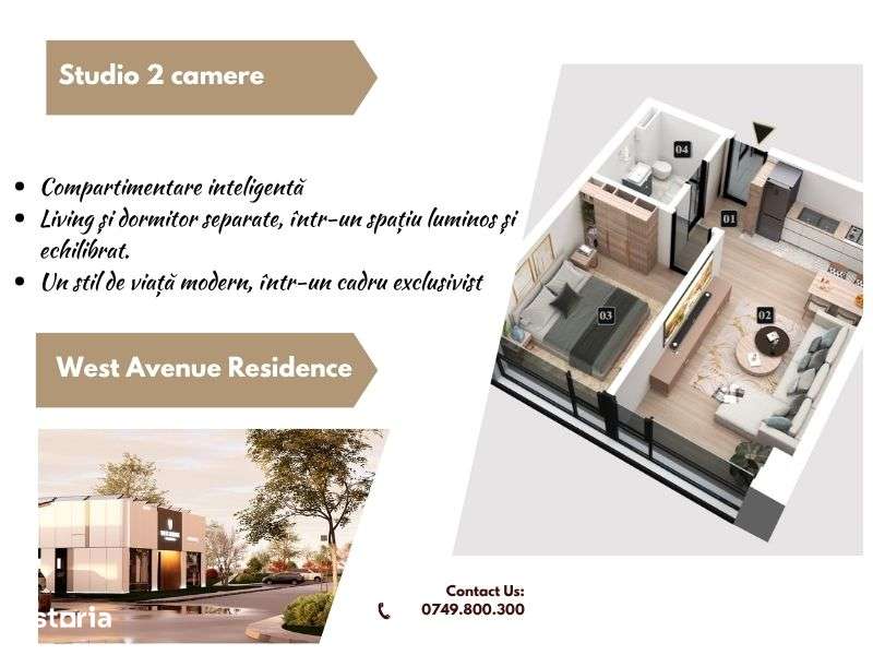 Studio ideal pentru investitii | complex privat | 0% comision