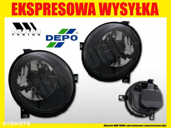 Reflektory Lampy kpl BLACK VW LUPO 6x 1998-2005 - 2