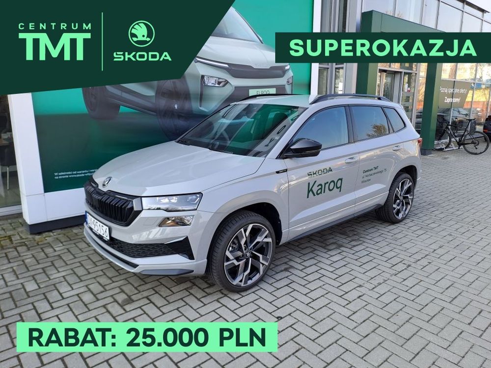 SKODA KAROQ 1.5 TSI 150KM DSG SPORTLINE, dostępny od ręki
