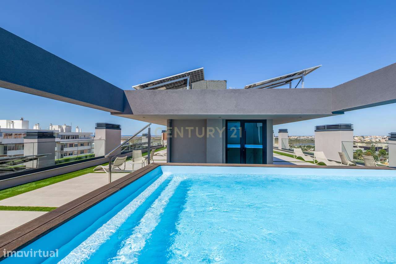 APARTAMENTO T2 NOVO DE LUXO EM FARO  PISCINA | GINÁSIO | DOMÓTICA E PA-5