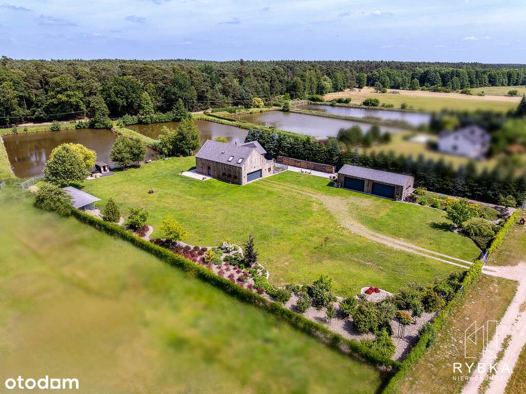 Zjawiskowy dom ze stawami tuż przy lesie-19