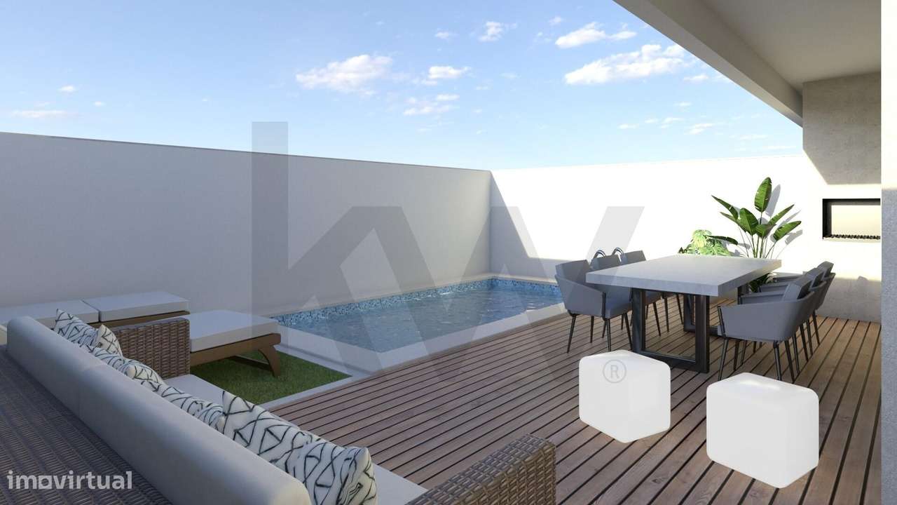 Moradia Independente -  T4 com piscina em Fernão Ferro - Grande imagem: 4/15