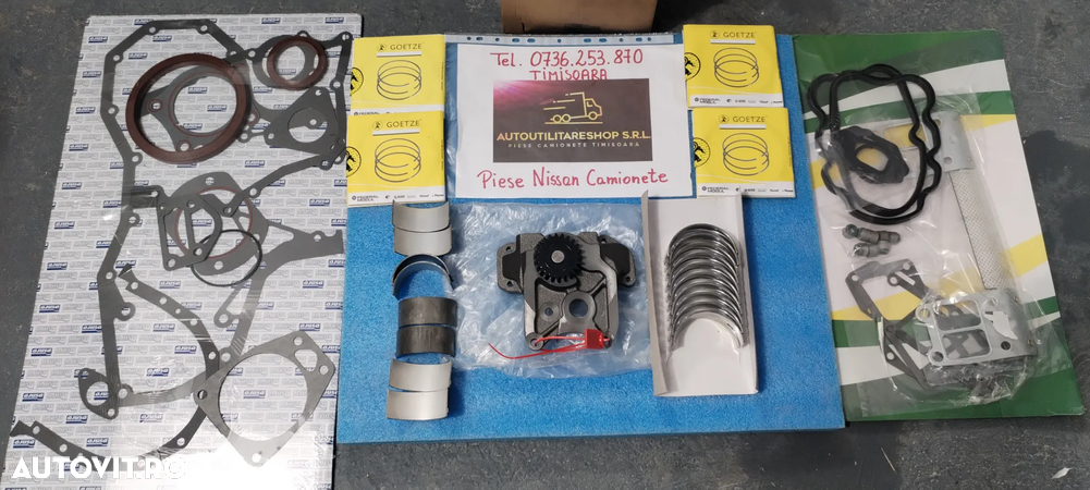 GARNITURA CHIULOASA NISSAN 2.8 A4.28 si  4.0 B4.40 TRADE 2.8 L35-08 L35-09 EBRO PIESE MOTOR SEGMENTI CUZINETI PISTON CAMASA CILINDRU - 4