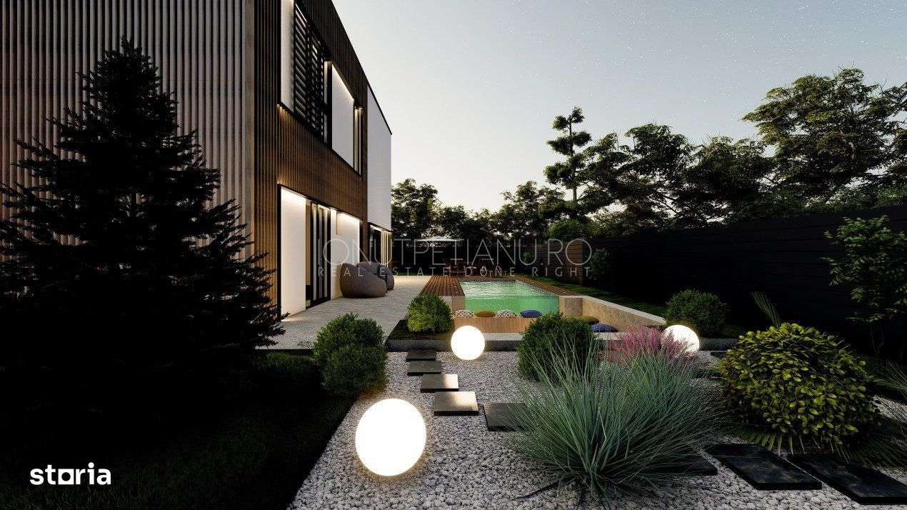 Vila moderna posibilitate personalizare – piscina exterioara si gara-15