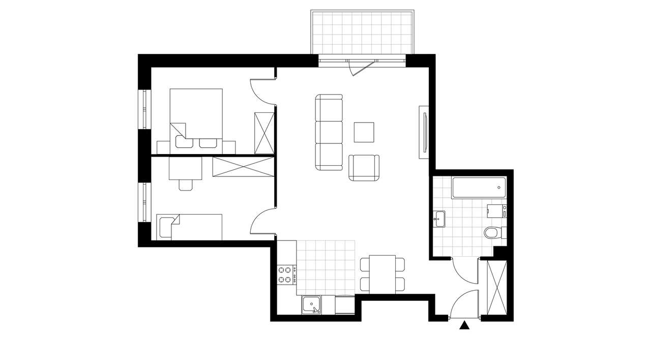 3-pokojowe mieszkanie 64m2 Bez Prowizji - Pełny obrazek: 3/4