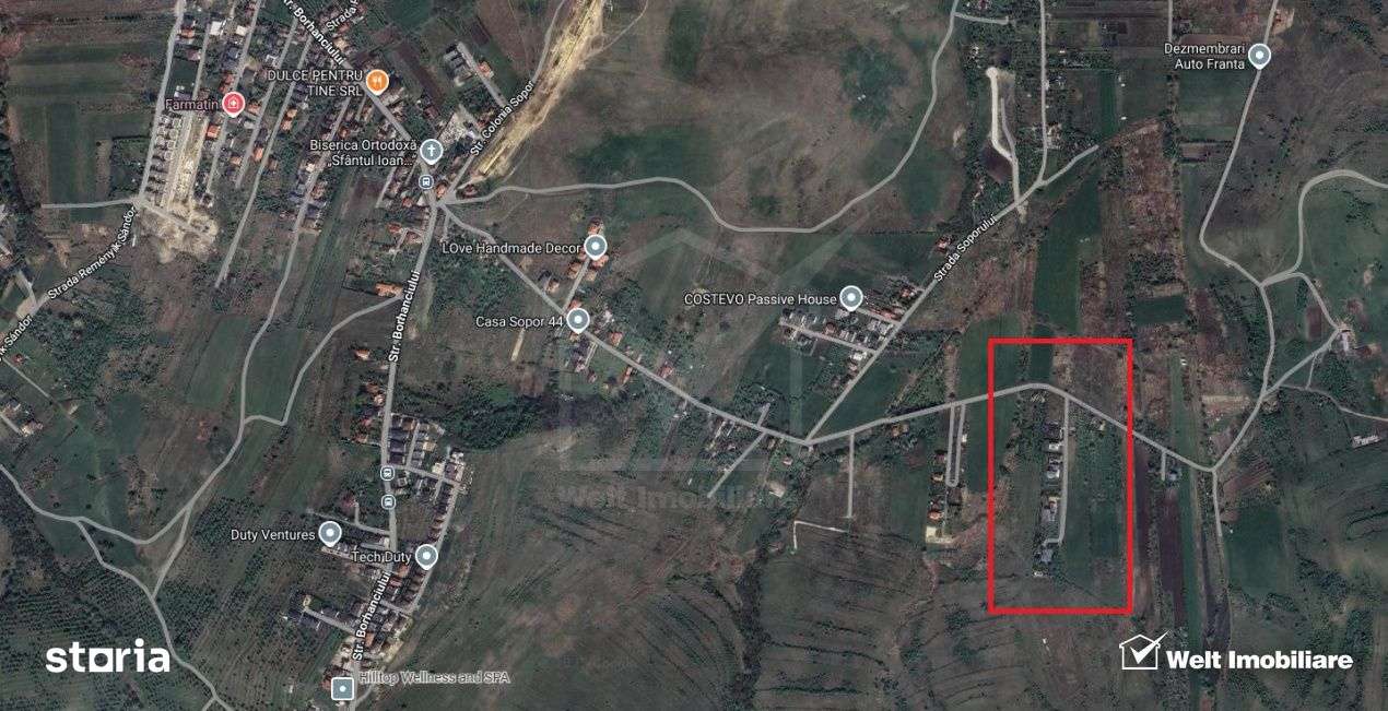 Teren 800mp pt casa individuala, PUZ si HCL colonia Sopor - Imagine principală: 3/7