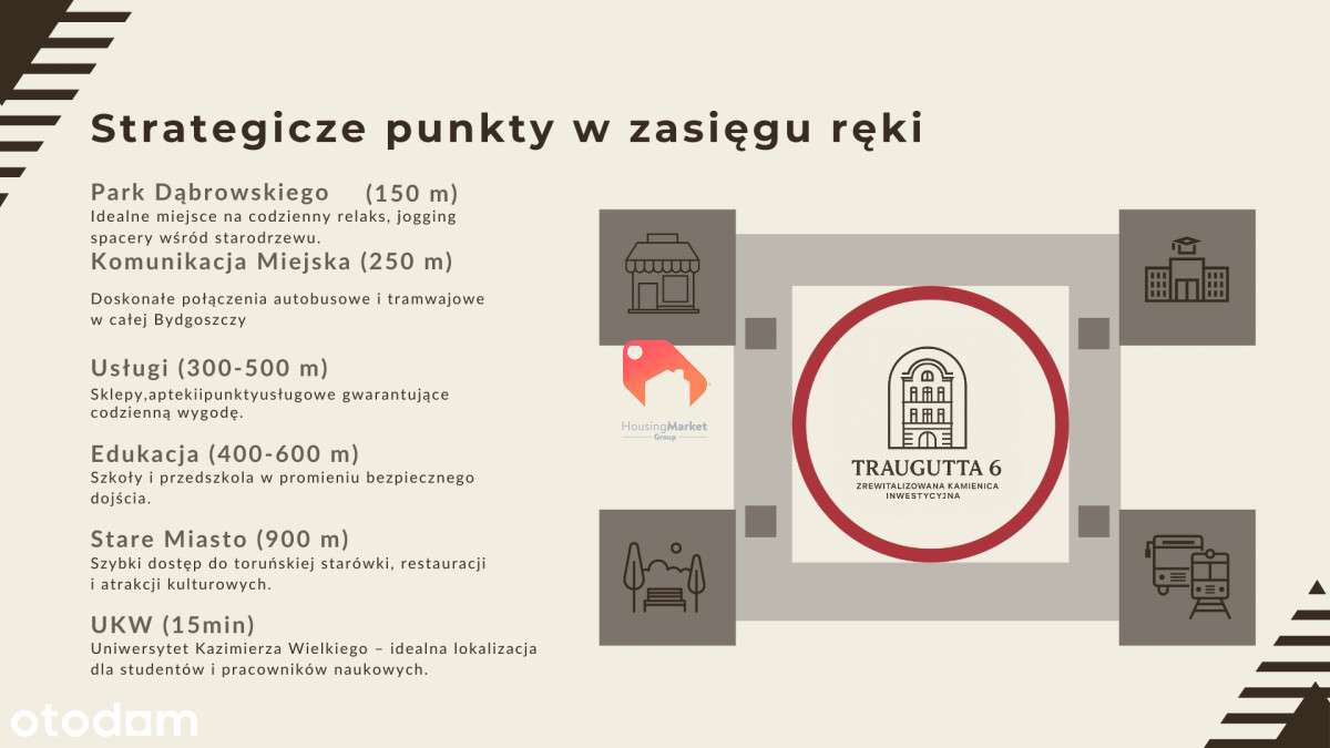 2 pokoje w zrewitalizowanej kamienicy, Szwederowo - Pełny obrazek: 3/9