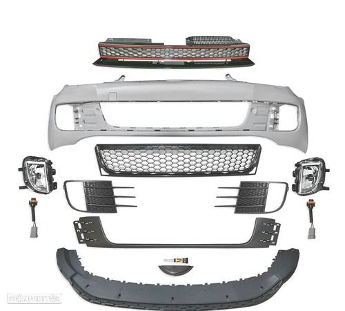 PARA-CHOQUES FRONTAL PARA VOLKSWAGEN VW GOLF 6 08- LOOK GTI - 4