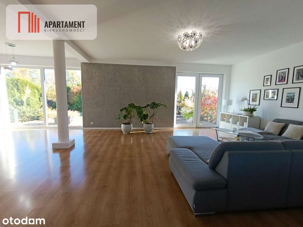 Parterowy dom, garaż, ogród, jezioro, Mazury-9