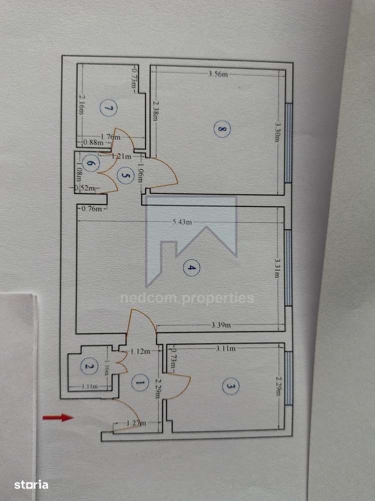 Vanzare apartament de 2 camere Pajura-10