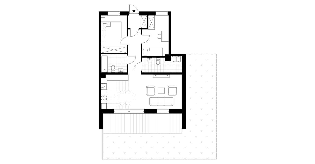 Kawie Wzgórza | apartament 3-pok. | 4_F3_1 - Pełny obrazek: 4/9