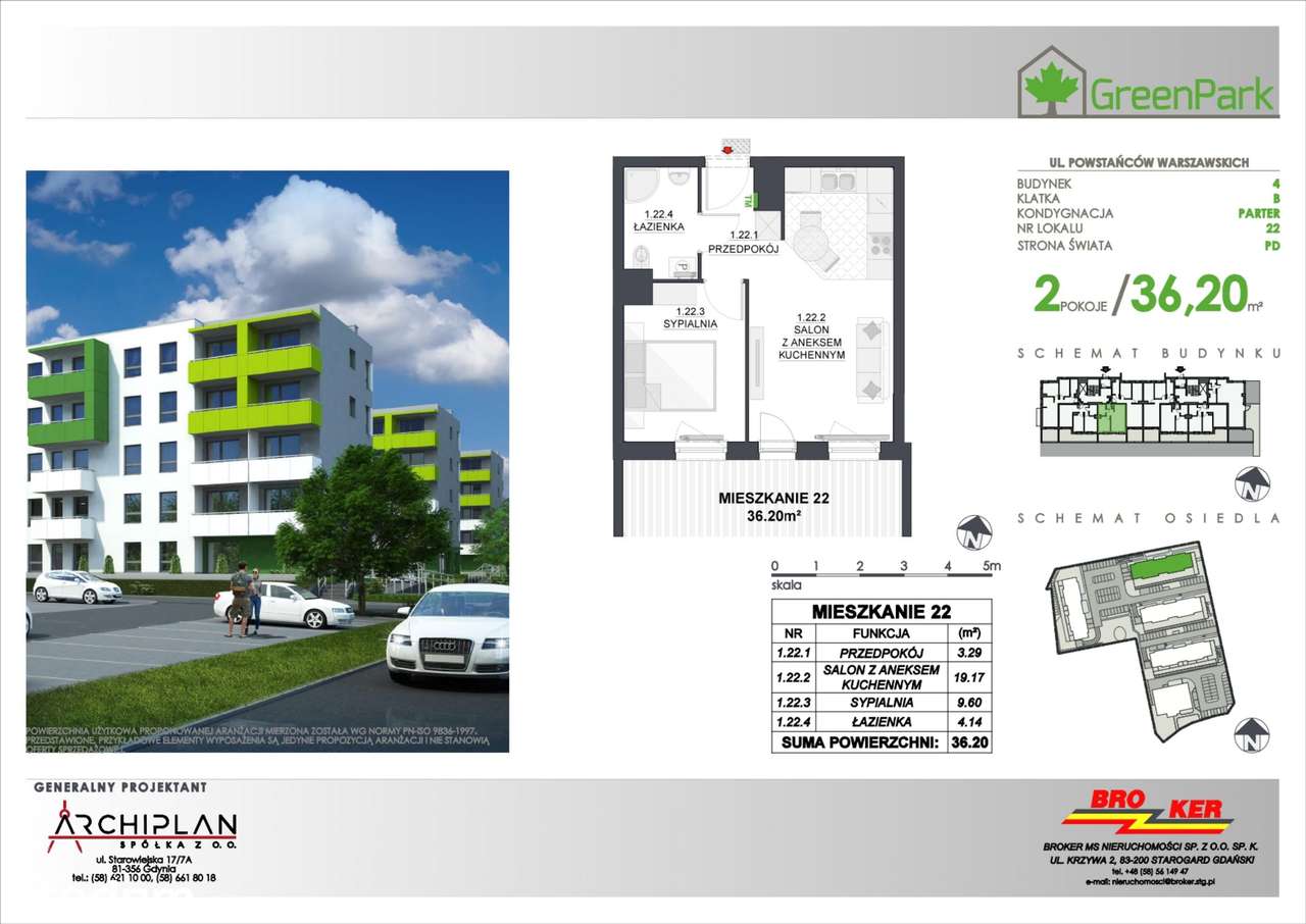 Osiedle Green Park | mieszkanie 2-pok. | 11_B22 - Pełny obrazek: 2/9