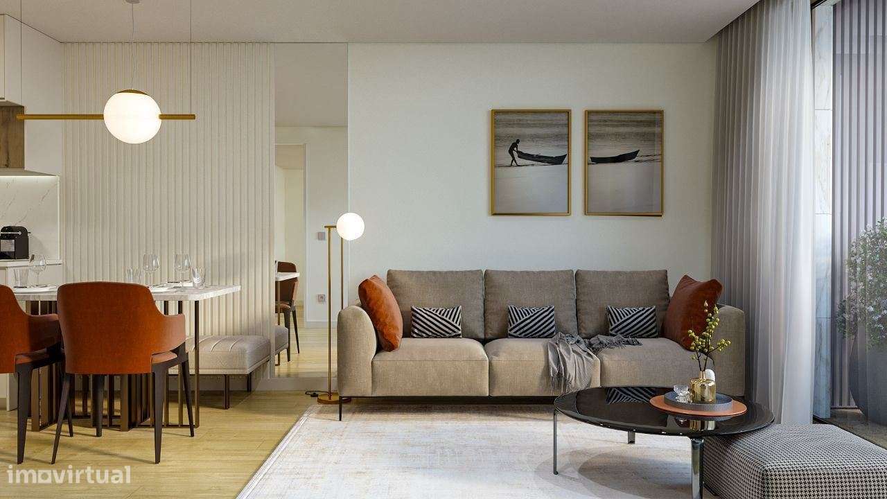 T1 Novo com varanda, garagem e eficiência energética A+-16