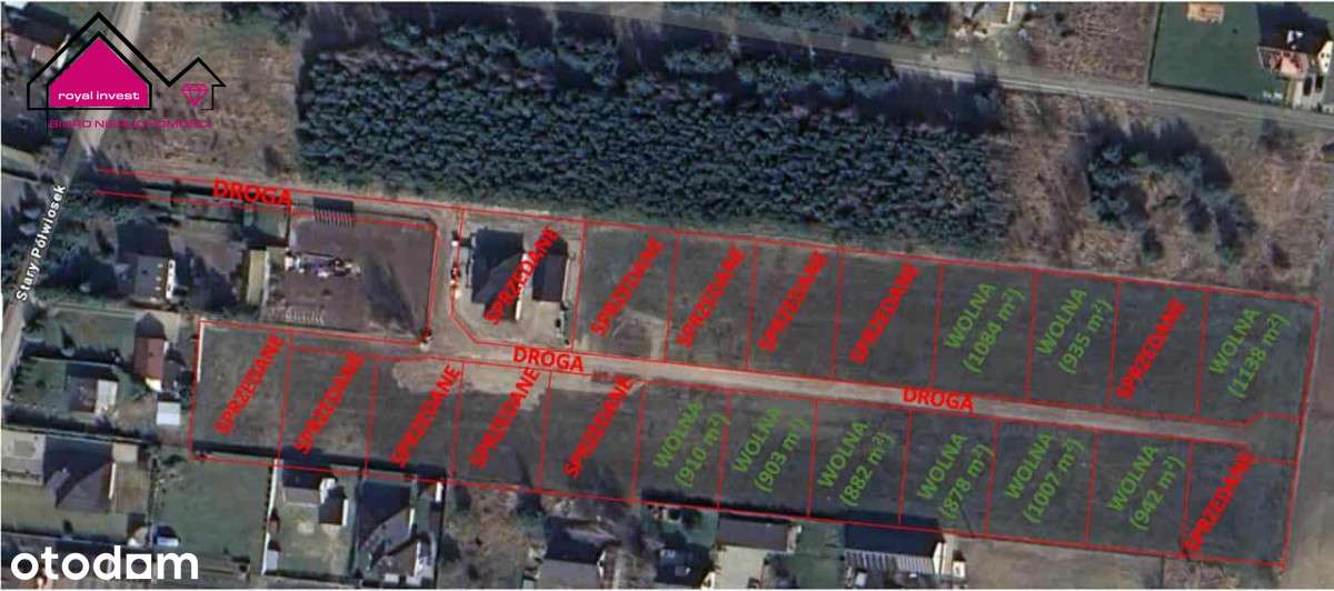 Działki przy lesie, 300m do jeziorem Ślesińskiego - Pełny obrazek: 1/8