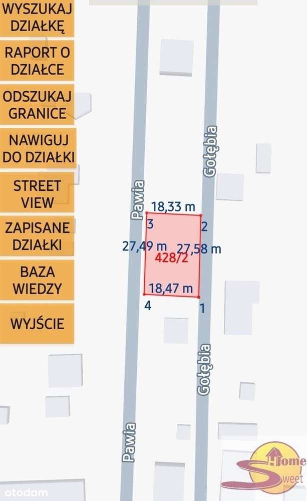 Działka Budowlana Bielicha Ul. Pawia - Pełny obrazek: 4/4