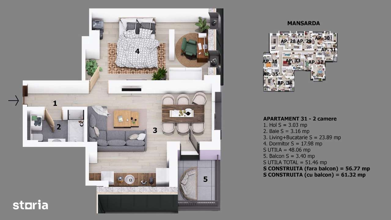 Apartament 2 camere | strada Tibles | Bloc cu lift | 100 fata de DN 1-6
