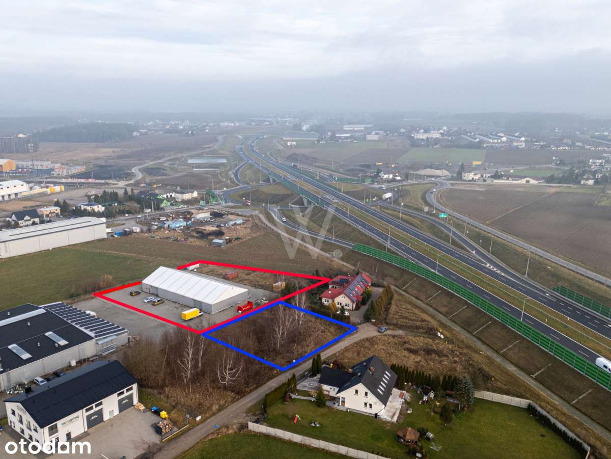 Działka z halą, utwardzona + możliwość zabudowy-0