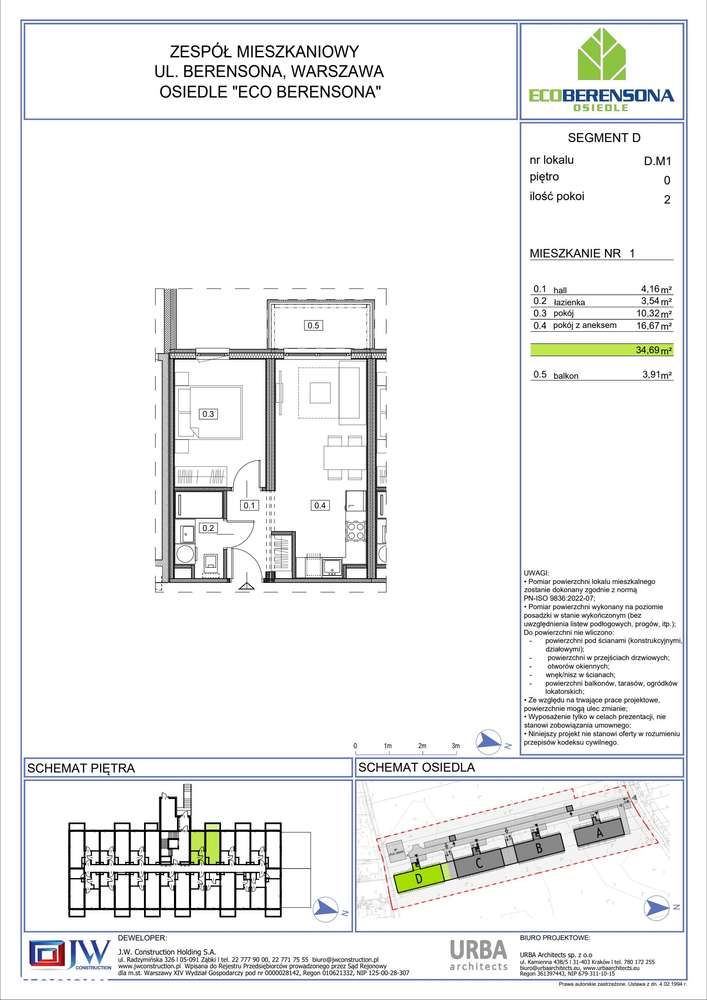 2-pokojowe mieszkanie 34m2 + balkon Bez Prowizji - Pełny obrazek: 2/6