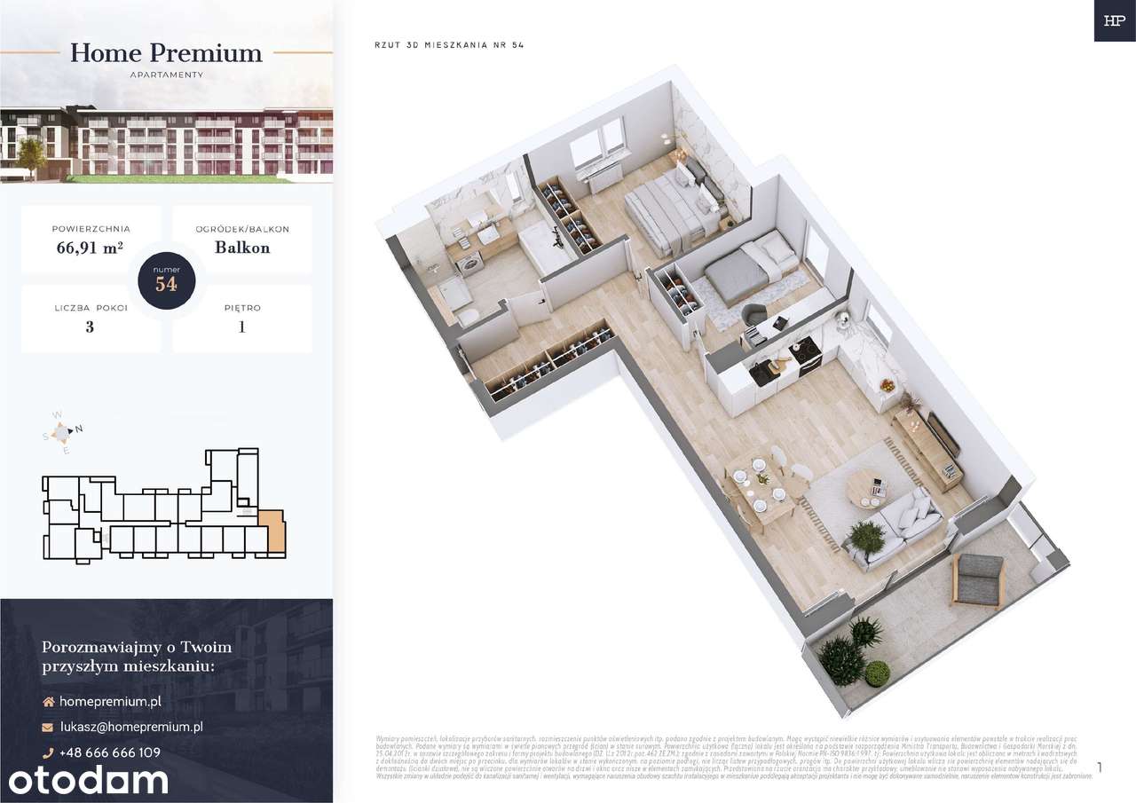 Home Premium | apartament 3-pok. | 2_54 - Pełny obrazek: 2/7