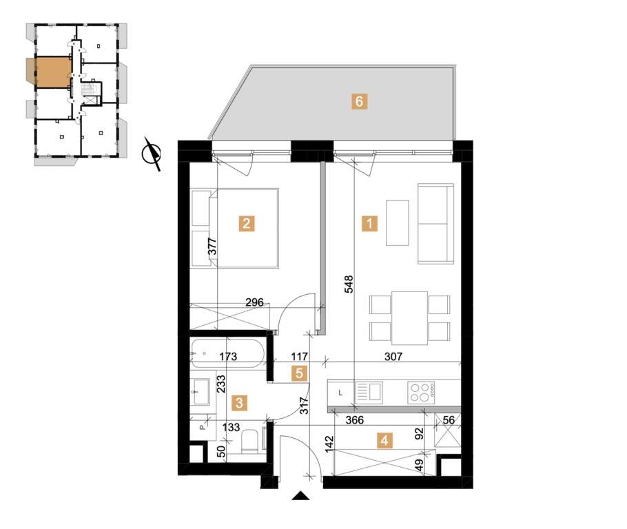 Zachodnie 2pok._Balkon 8 m2_GaRdErObA❗️okazja - Pełny obrazek: 4/6