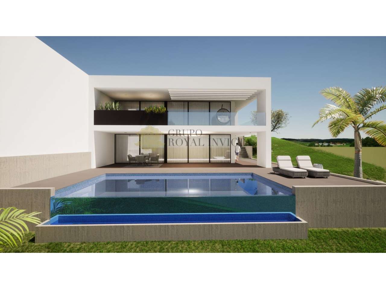 Fantástica Moradia V3+1 Nova com Piscina Panorâmica e Vista Rio em Mel - Grande imagem: 4/5