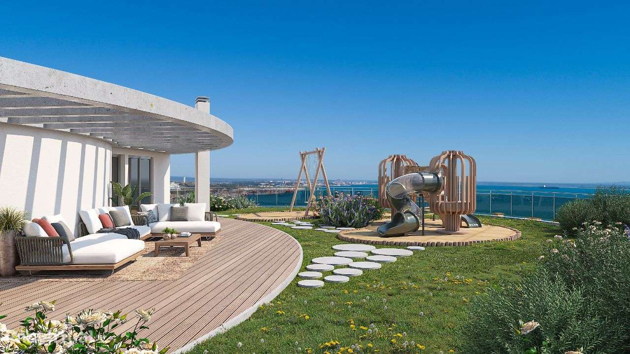 T3 em condomínio com VISTA piscina, jardim e ginásio-9