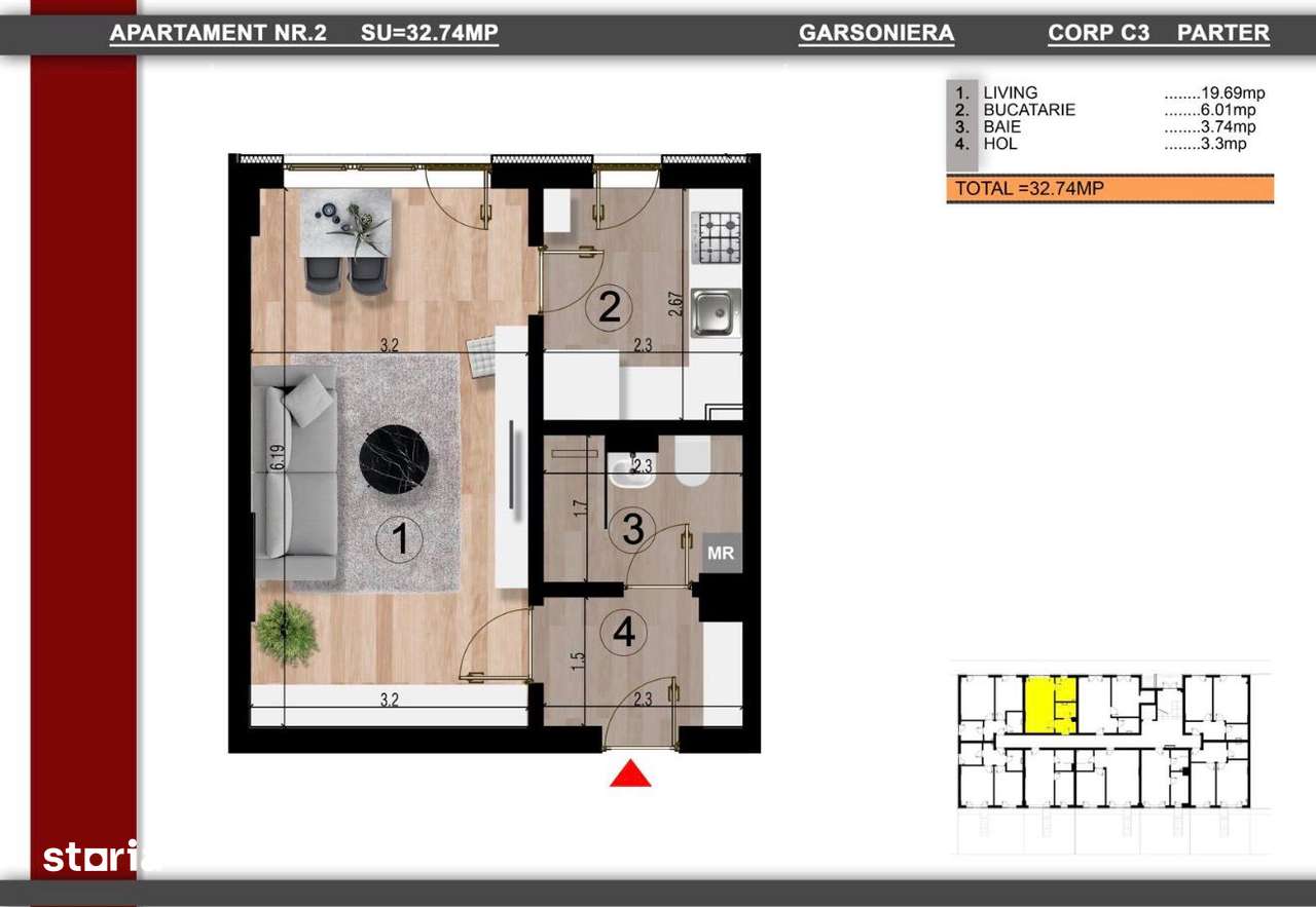 Metrou Berceni Garsoniera mobilata gata de mutare-8