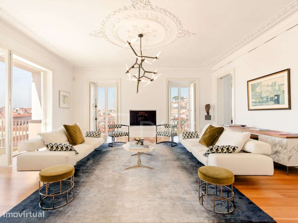 Apartamento T3 com piscina privativa e vista panorâmica sobre Lisboa - Grande imagem: 5/60