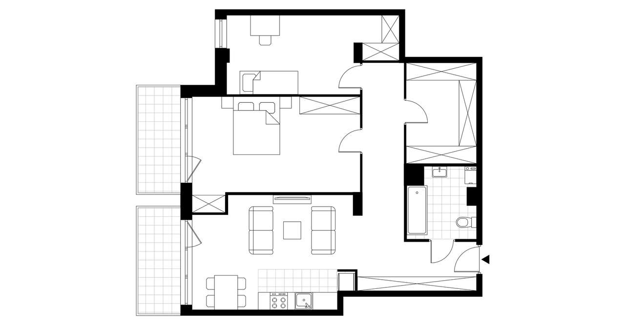 Mieszkanie podwójne C4.4 | Osiedle Łagody - Pełny obrazek: 4/9