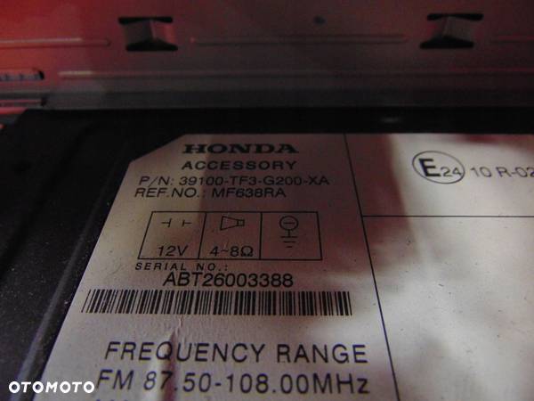 HONDA JAZZ III RADIO CD MP3 WMA AUX PANEL EUROPA - 4