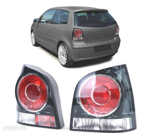 FAROLINS PARA VOLKSWAGEN VW POLO VI 05-09 BLACK R LINE - 1