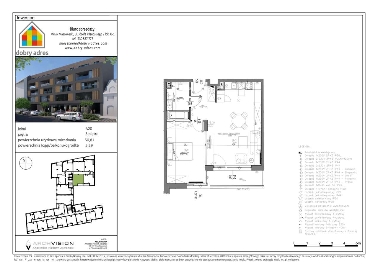 Okrzei 9 | mieszkanie 2-pok. | A20 - Pełny obrazek: 2/12