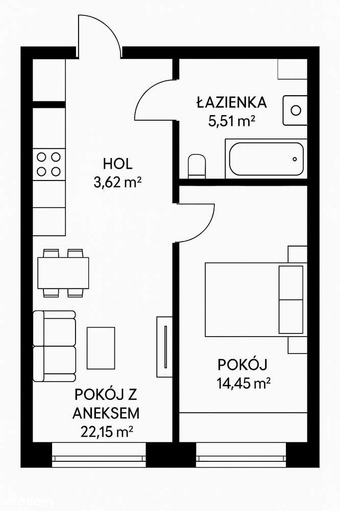 2 pokoje Śródmieście, przy UM, KUL - Pełny obrazek: 5/10