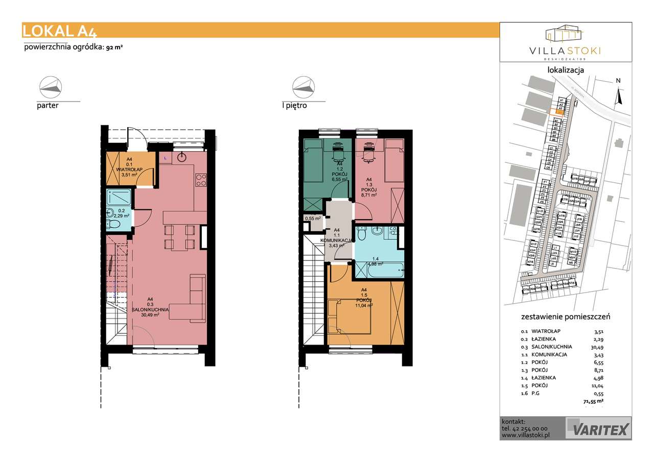 4-pokojowy dom 71m2 + ogródek Bez Prowizji - Pełny obrazek: 2/7