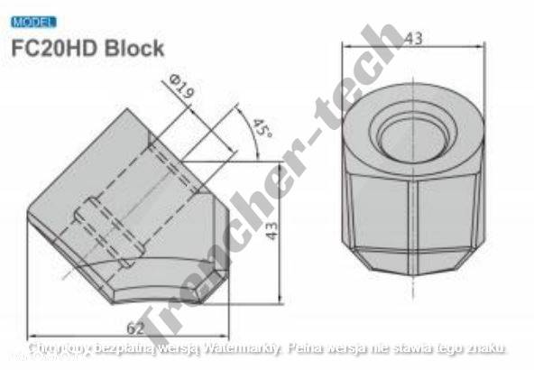 Frez drogowy górniczy węglik spiekany do recyklerów stabilizatorów - 10