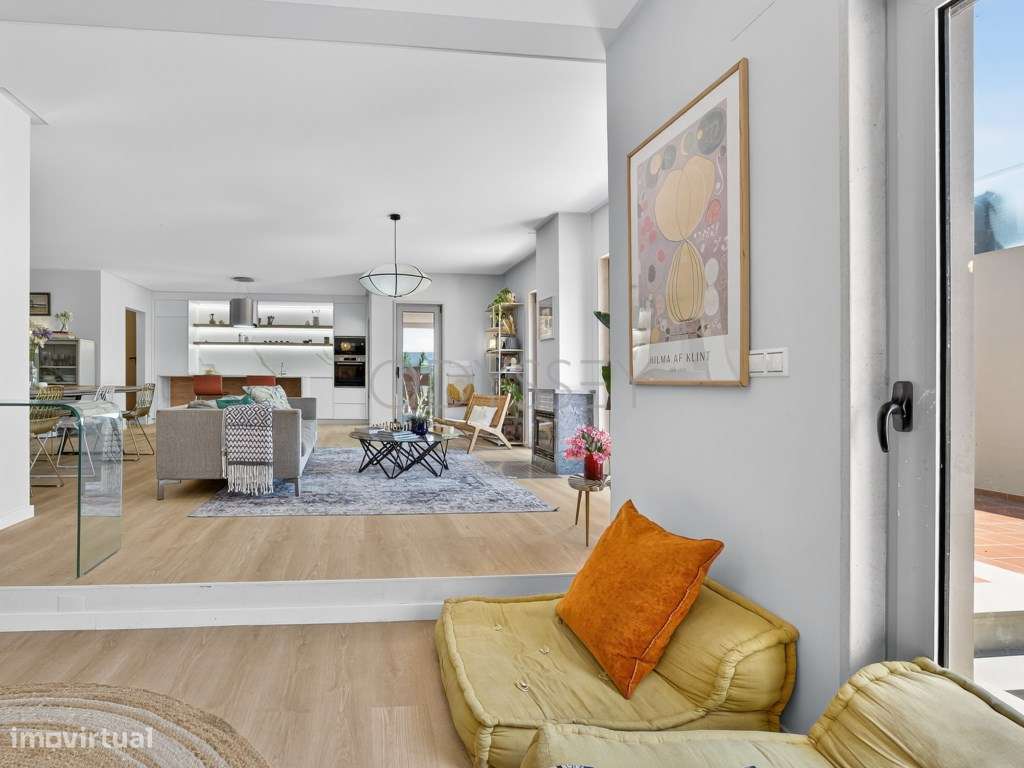 Villa entre litoral e campo com vista mar perto da Ericeira-23