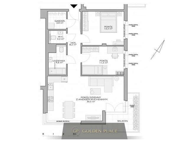 3 pokoje | idealny stan | osiedle Fort Forest-19